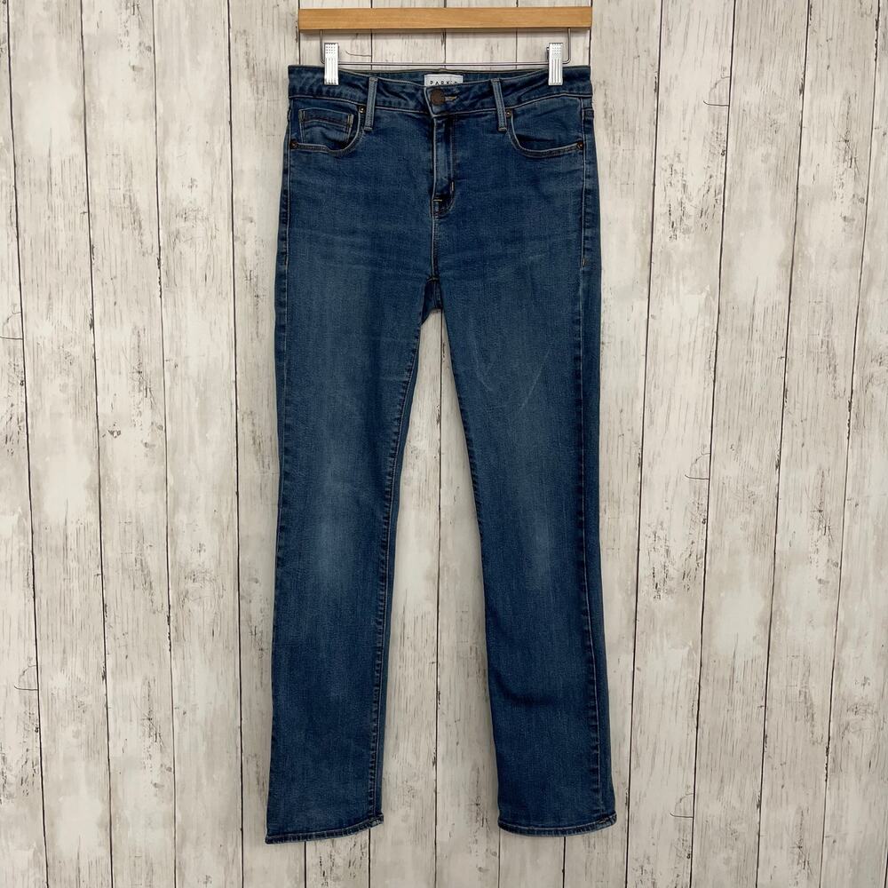 Parker Smith Straight Leg Medium Wash USA Cotton Blend Denim Jeans 6/28